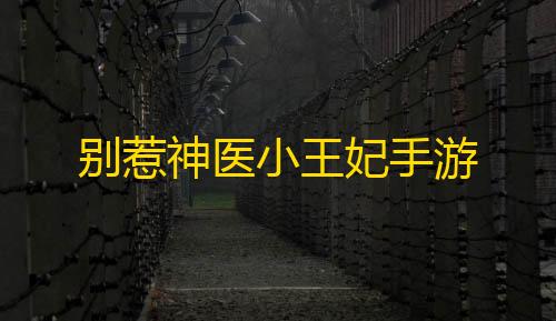 暗区突围辅助发卡网别惹神医小王妃手游